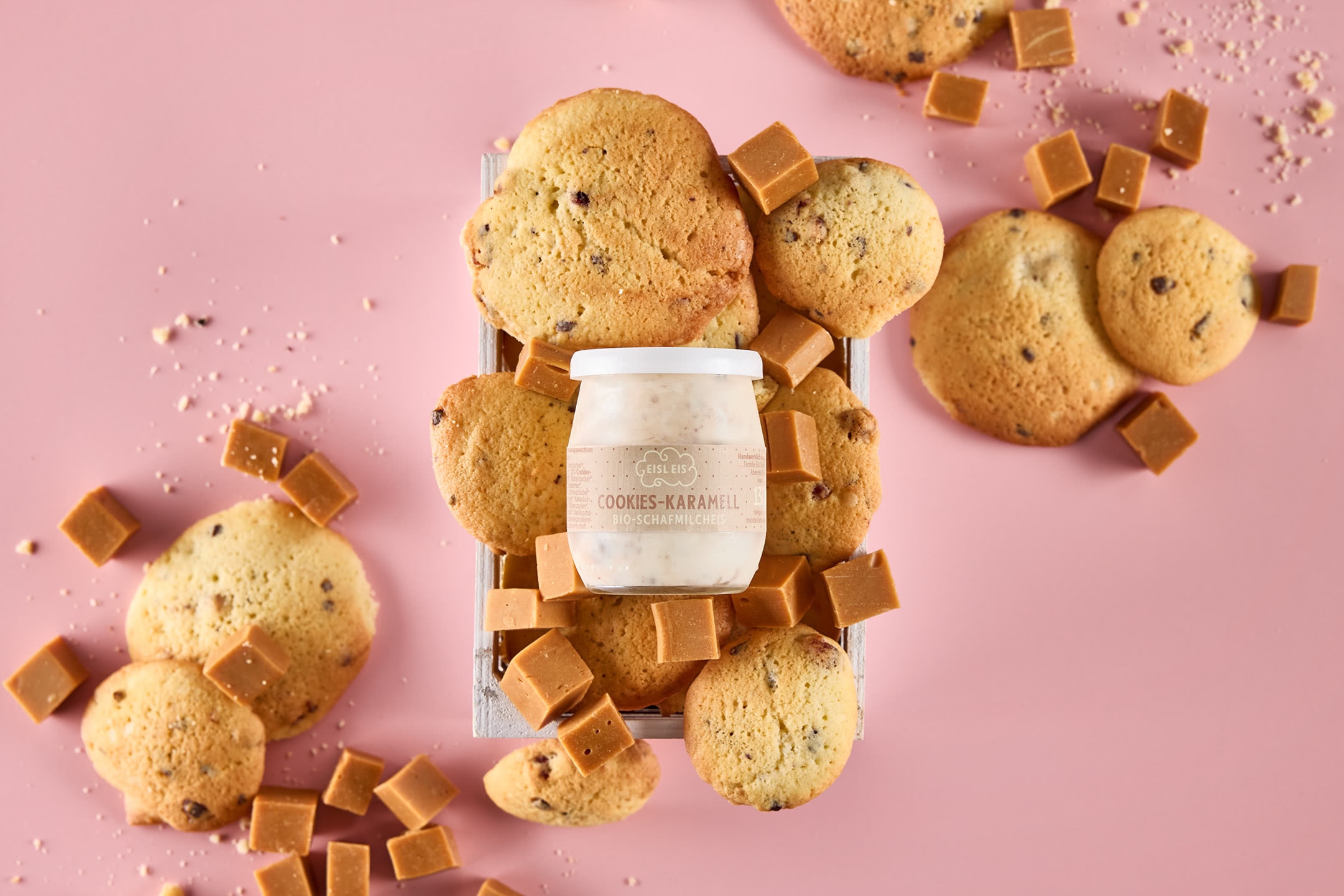 Cookies Karamell Eis
