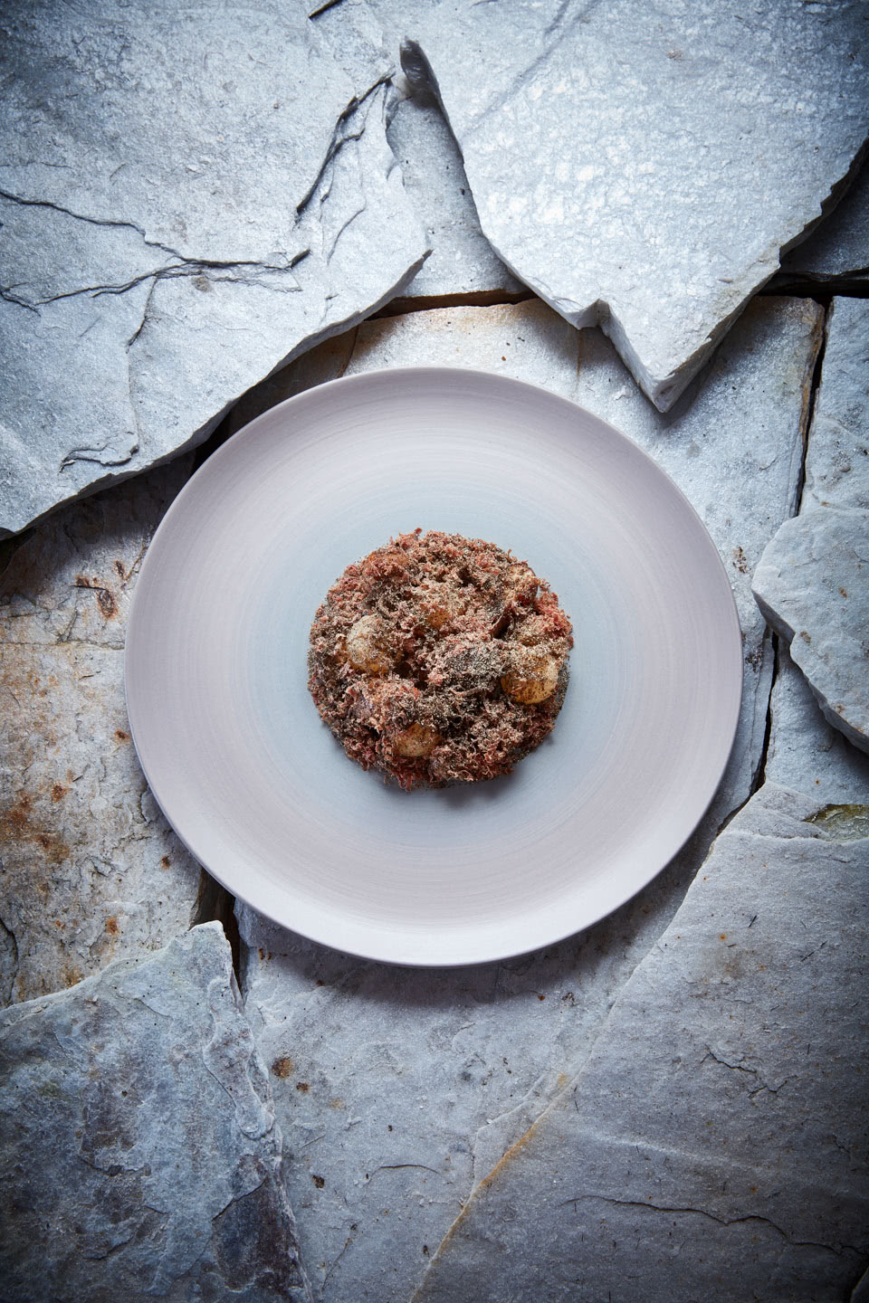 Hangar-7; Kochbuch 2015; Luke Dale Roberts; Gastkoch Juli 2015; Geschmorte Lammrippe mit Sellerie und Tomaten Rosmarin Teriyaki;